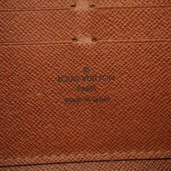 LOUIS VUITTON Long Wallet Monogram Zippy M60017 Brown Men's Women's - Picture 5 of 10